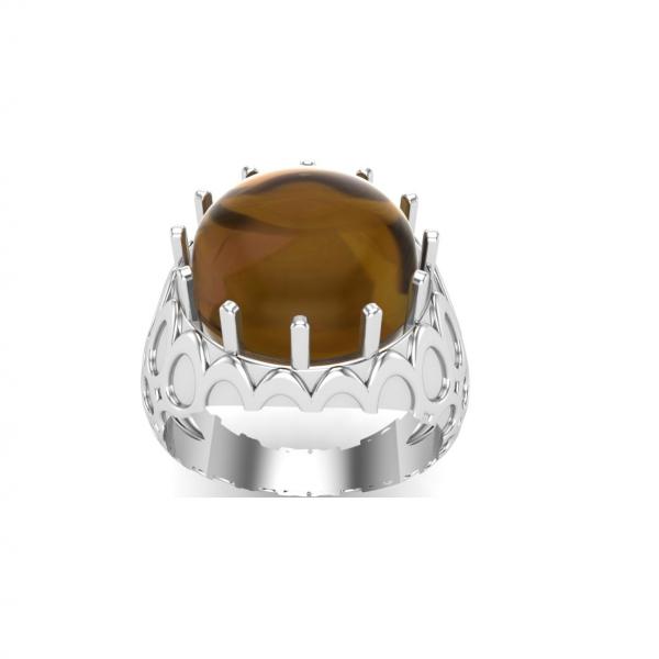 Bague œil de tigre argent Marrakech